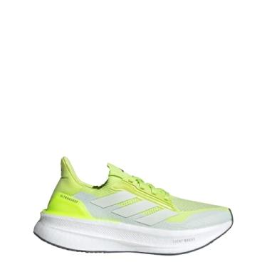 Imagem de adidas Tênis de corrida feminino Ultraboost 5X, Pulse Lime/Zero Metalic/Crystal Jade, 37