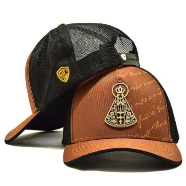 Imagem de Boné Trucker Telinha Nossa Senhora Com Oração Atrevidu's - Atrevidu's 