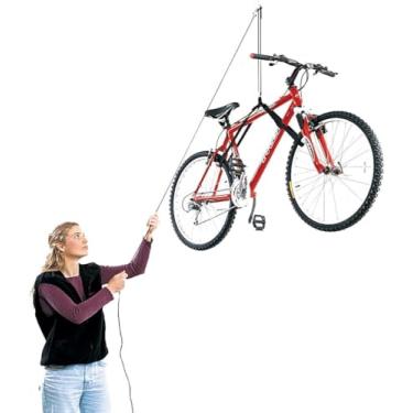 Imagem de HARKEN - Grua aérea de armazenamento de garagem para bicicleta, autonivelante, sistema antiqueda seguro, fácil operação com uma pessoa, organização de garagem inteligente - 7800.16