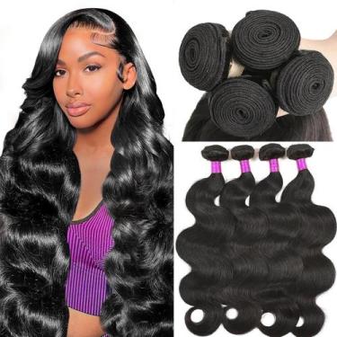 Imagem de Pacotes de Cabelo MDL Body Wave - 20cm, 22cm, 24cm e 26cm - 12A Brasil