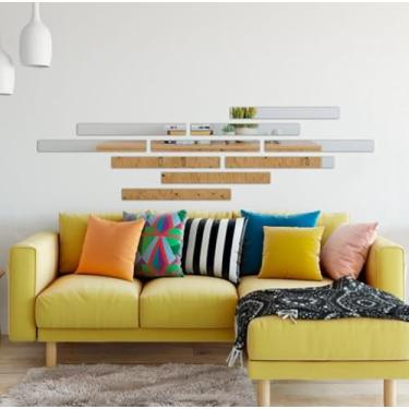 Imagem de Espelho Decorativo Grande Retangular Sala Parede Contemporâneo