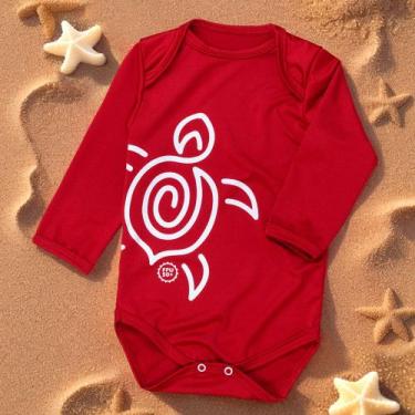 Imagem de Body Bebê UV50+ Manga Longa - Proteção Solar Menino - Era Uma Vez, 9-1