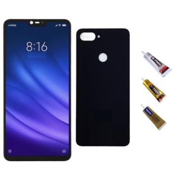 Imagem de Tela Display Touch Para Mi 8 Lite + Tampa + Cola 110ml