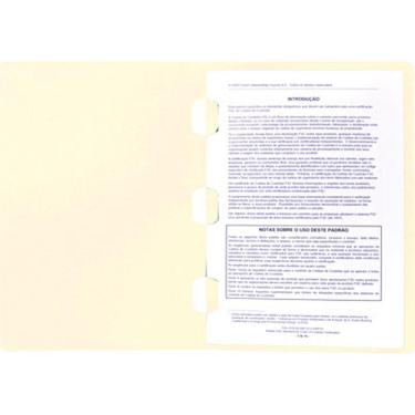 Imagem de Pasta 180g vergê 225x315 3 grampos creme Spiral pt 10 un