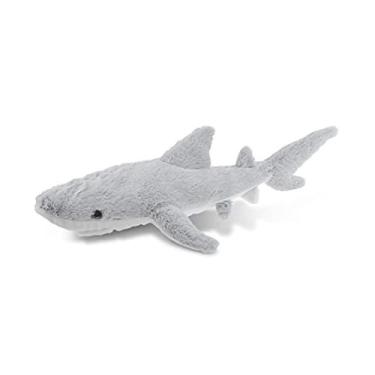 Imagem de DolliBu Pelúcia Tubarão Recheado Animal - Soft Fur Huggable Marine Grey Shark, Adorável Playtime Shark Plush Toy, Cute Sea Life Cuddle Gift, Super Sof