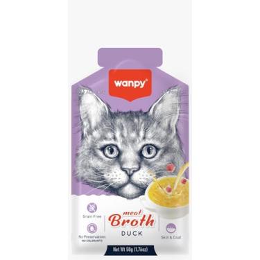 Imagem de Petisco Para Gatos Truly Wanpy Caldinho Sopa Super Premium Sabores Bacon Born (50g, Pato)