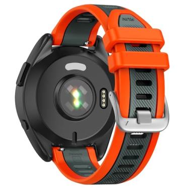 Imagem de U-LIMVE Pulseira de relógio para Garmin Forerunner 165/Forerunner 245/Forerunner 645/Vivoactive 5/Vivoactive 3/Venu 2 plus/Venu SQ 2, pulseira de silicone de liberação rápida de 20 mm, Cinza espacial