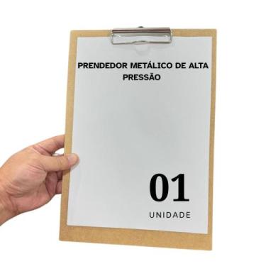 Imagem de Prancheta madeira, papel sulfite, tradicional, prendedor forte - STALO