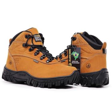 Imagem de Bota Masculina Adventure Coturno Trabalho Passeio Em Couro Legitimo - 