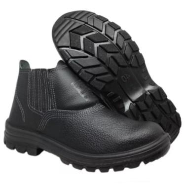 Imagem de bota de segurança trabalho em couro relax solado de borracha - j.flex,