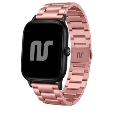 Imagem de Pulseira Nandos-Store compatível com Amazfit GTR 42MM / GTS/GTS 2 / GTS 2 mini (Rose pink 3 elos)