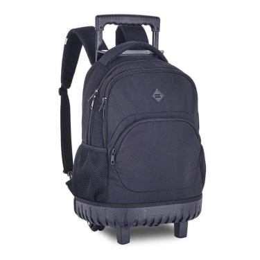 Imagem de Mochila Rodinha 19 Com Alça Girls Moderno Preto Clio