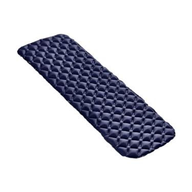 Imagem de Deevoka Colchão de ar para acampamento, colchão de ar confortável para acampamento com bolsa de transporte, colchonete inflável para em barraca, Marinha