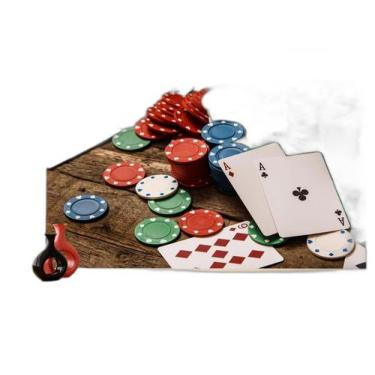 Imagem de Papel De Parede 3D Salão De Jogos Cartas Poker 3,5M Jcs74 - Você Decor
