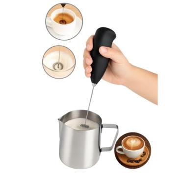 Imagem de Mini Mixer Elétrico Portátil a Pilha para Café, Leite e Ovos – Batedor de Mão com Alta Rotação – Utensílio de Cozinha Prático – Cores Sortidas