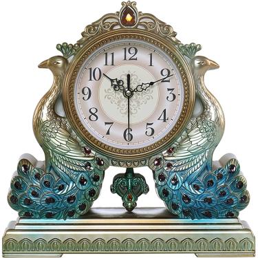 Imagem de Relógio De Mesa Grdfather Relógio Mtel Relógios Sala De Estar Relógio De Mesa Tique Relógio De Mesa Silencioso Imal Styling Com Pêndulo Para Sala De Estar Quarto Decoração De Casa, C, 1