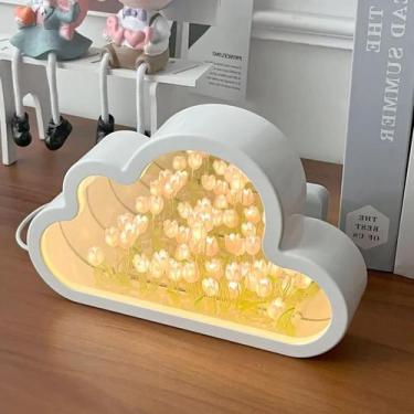 Imagem de Luz Noturna De Tulipa Artesanal, Bolsa Diy, Lâmpada De Mesa Criativa P