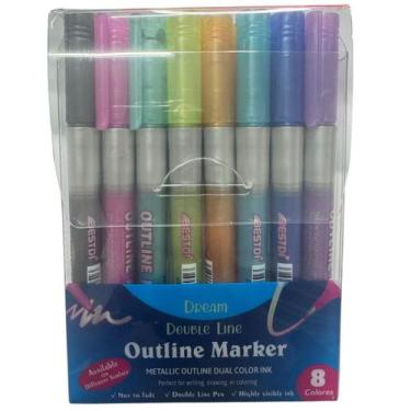 Imagem de Marca texto kit com diversas cores caneta sem borrões - MLBpel, Modelo