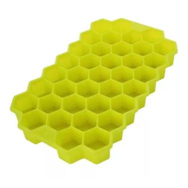 Imagem de Forma Gelo Silicone Chocolate Bombom Colmeia Verde - Unyhome