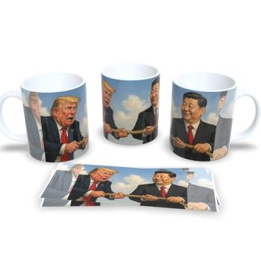 Imagem de Caneca Personalizada Meme Trump e Bolsonaro Porcelana 325ml (Mod.6)