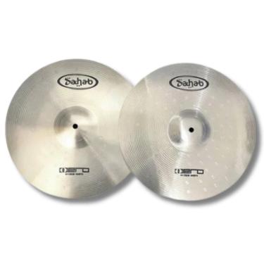 Imagem de Par Chimbal Prato 14 Silent Aço Escovado Hero Turbo