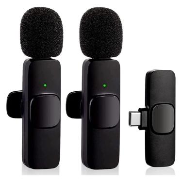 Imagem de Microfone Lapela Sem Fio Usbc Android Som Profissional