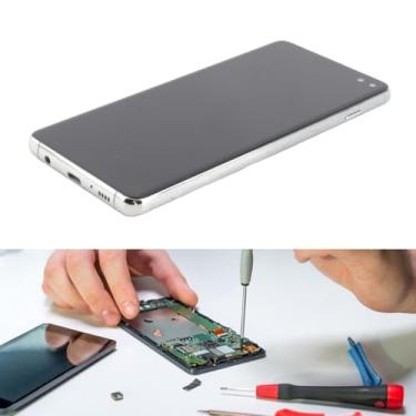 Imagem de S10 Plus Kit de Substituição de Tela de Tela de 6,4 Polegadas para G975F G975U G975W G975A, Montagem de Toque para Kit de Ferramentas de Reparo de Telefone (Prata)