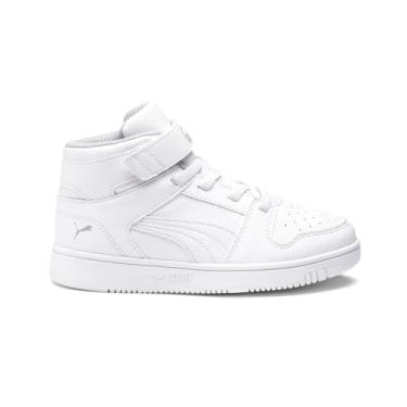 Imagem de Tênis infantil Puma de velcro, Puma White-puma Black-gray Violet, 3 Little Kid