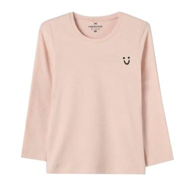 Imagem de Blusa Básica Hering Kids Infantil Menina Toddler Manga Longa Rosa-Feminino
