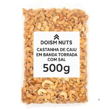 Imagem de DOISM NUTS Castanha de Caju Cearense em Banda Torrada sem Sal 500g | Qualidade Premium | Crocante, Saborosa e Nutritiva | Fonte de Energia e Proteínas Naturais
