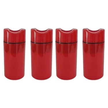 Imagem de Kit 4 Porta Garrafa Térmico 600ml - Camisinha para Cerveja - Isopor para Cerveja | Bar | Restaurante | Lanchonete (Vermelho)