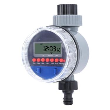 Imagem de Zhjvihx Temporizador de Aspersão para Exterior, 6.4x3.1 X 3.5in Tela LCD Eletrônico Digital Mangueira Torneira Irrigação Temporizador de água para Jardim Ao Ar Livre Mangueira Quintal