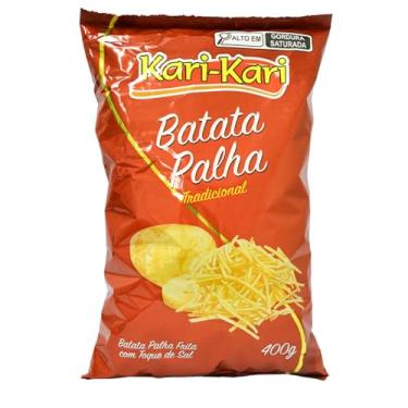 Imagem de Batata Palha Kari Kari Tradicional Pacote 400g Crocante Com Toque de Sal Acompanhamento para Pratos e Lanches