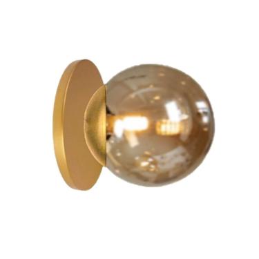 Imagem de Arandela Moderna Jabuticaba Dourado Fosco 12,5x12cm