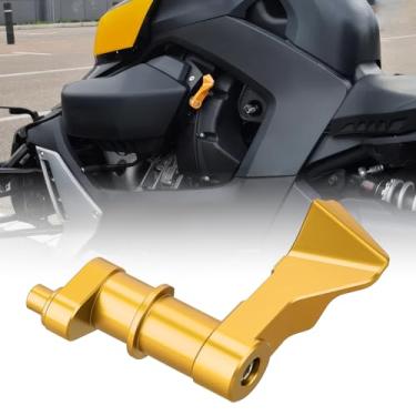 Imagem de Aferrizu Alavanca de freio de estacionamento compatível com Can-Am Ryker 2015-2025 ACE 600 900 Rally Edition Sport CNC Billet Alavanca de freio de estacionamento de alumínio (Amarelo)