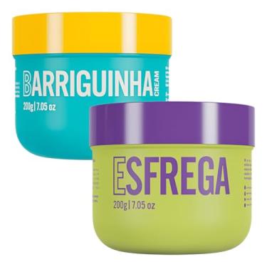 Imagem de Kit Creme Esfrega Bumbum + Barriguinha Cream 200g | Hidratação, Firmeza e Redução de Celulite | Ação Antiestrias, Vegano e Rápida Absorção