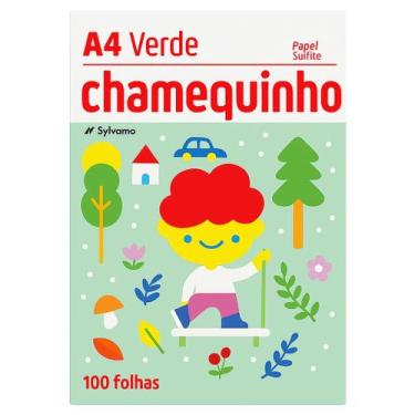 Imagem de Papel Sulfite A4 Verde 75g 100fls Chamequinho