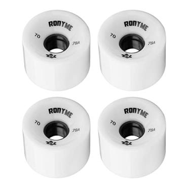 Imagem de KiBcsLic 4 Rodas de Reposição para Skate 78A de 2,75 X 2 Polegadas para Skate, Longboard, Cruiser, Etc, Branco