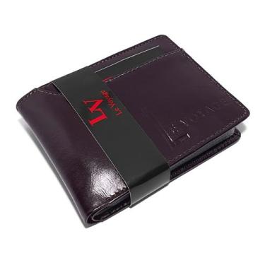 Imagem de Carteira Masculina Feita De Couro Para RG CNH Cartões Moedas - Le Voya