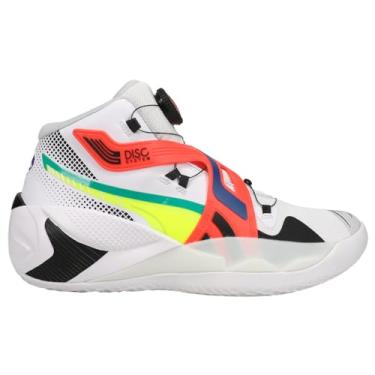 Imagem de Puma Mens Disc Rebirth Basketball Sneakers Shoes Casual - White,Multi - Size 8 M