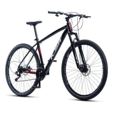 Imagem de Bicicleta Bike Aro 29 Ksw Marcha 21 Velocidades Alumínio Xlt 100 Mtb Preto/vermelho/branco 15