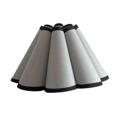 Imagem de Generic Abajur em formato de pétala, luminária pendente, substituição de tecido, capa para lâmpada de leitura de cozinha, mesa de escritório, Cinza