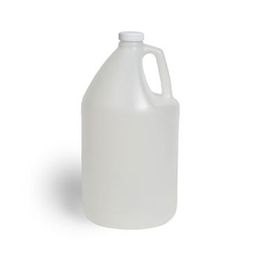 Imagem de FastRack 1 pacote com garrafa de água de 1 galão, recipiente de plástico estilo F com tampa | Jarro de água de galão de grau alimentício branco, livre de BPA, jarro à prova de vazamento com tampa para