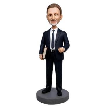 Imagem de Advogado feito à mão personalizado - Bobblehead temático da sua foto! Ideal para exibição de mesa e painel de carro perfeito para advogados/estudantes de direito/presente para colegas