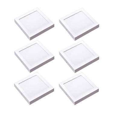 Imagem de Kit 6 Painel Led Sobrepor Quad Luz Neutra 4000K 24W 29Cm