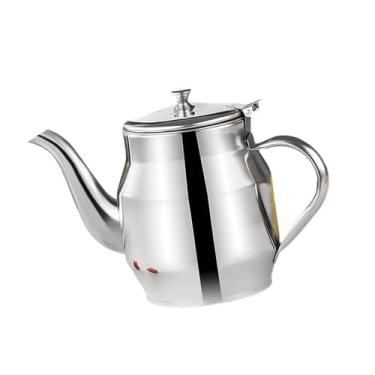 Imagem de Llazsybz Lata de óleo de aço Inoxidável, à Prova de Vazamentos, Multiuso, para Fritar E Armazenar óleo, com Filtro de Malha, Ideal para E Cozinha, 1265ml, Tamanho real