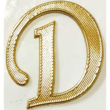 Imagem de Letras douradas de alta classe de borracha para passar a ferro com letras de transferência de calor para roupas esportivas camisetas nome do time chapéus sapatos (2D)