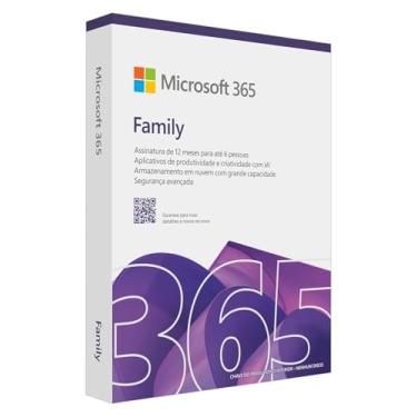 Imagem de Microsoft 365 Family (12 meses) até 6 usuários. Office apps com o Copilot incluso. PC/Mac/Iphone/tablet. Ativação necessária.