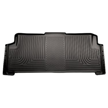 Imagem de Husky Liners 19081 serve para Chrysler Town & Country 2008-16, Dodge Grand Caravan 2008-20 - com 2ª fileira Stow-N-Go Seating Weatherbeater 2º assento tapete, preto