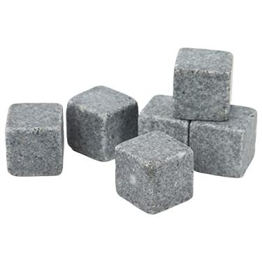Imagem de YOUTHINK Whisky Stones, 2 Cm de Uísque Em Granito Gelo Flanela de Pedra de Pedra Preenchida Com Saco de Flanela, Ideal para Pai, Namorado, Marido, Amigo, avô (6)